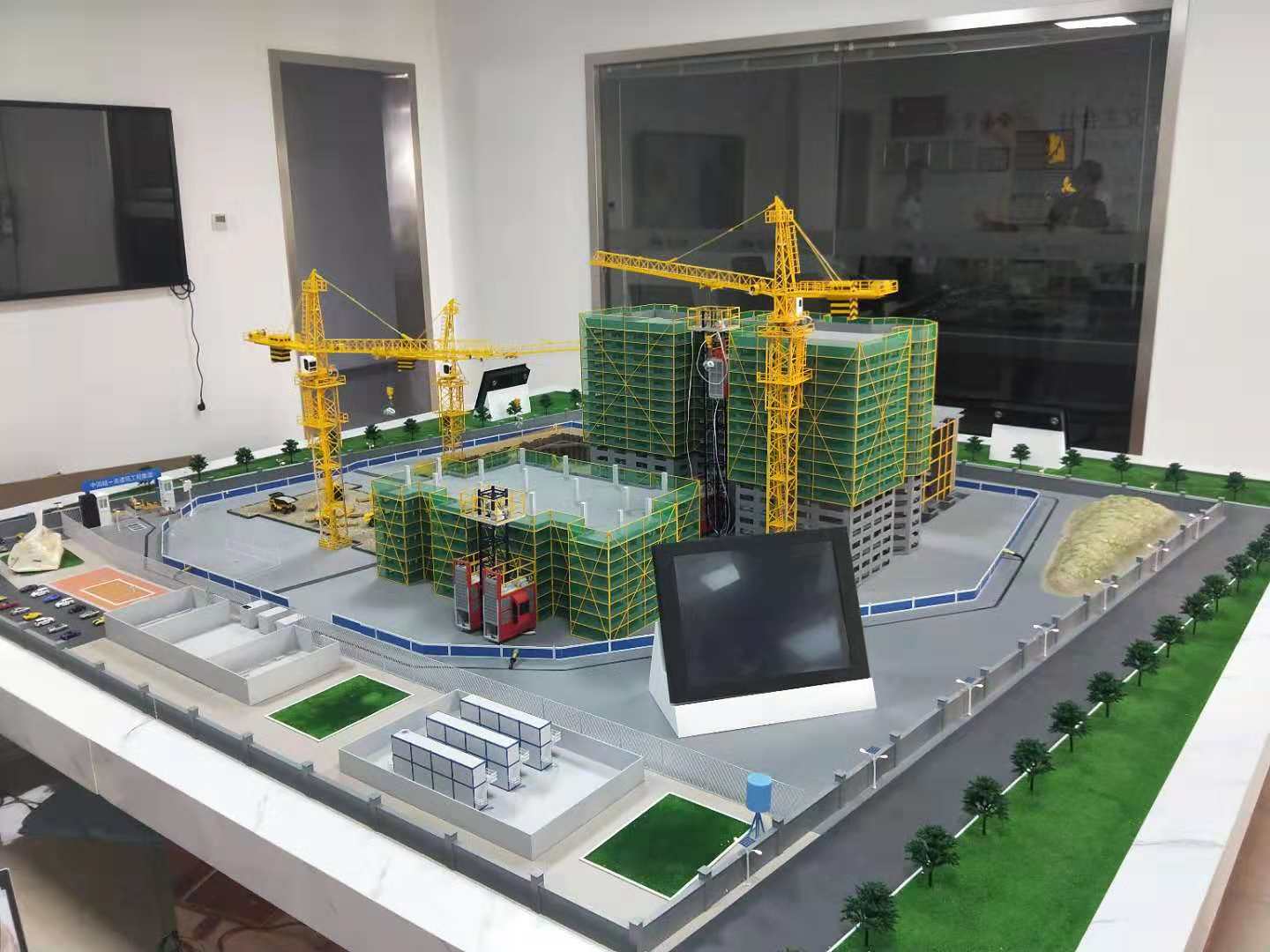 桃源县建筑施工场景模型